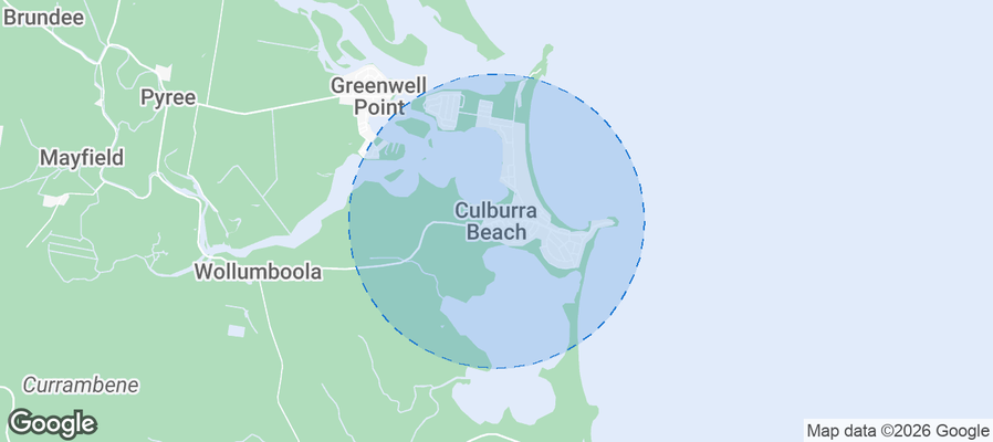 Culburra Beach Airbnb map